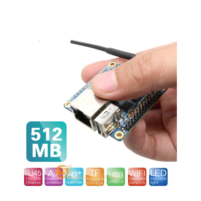 Orange Pi Zero Set4: Orange Pi Zero512MB+ защитный белый чехол H2 четырехъядерный макетная плата с открытым исходным кодом beyond Raspberry Pi