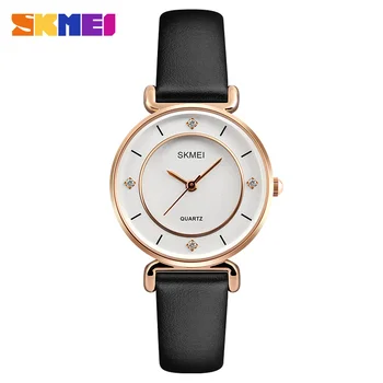 

SKMEI Quartz Wristwatch Women Luxury Fashion Leather Bracelet Wathes Ladies Watch Orologio Donna Relogio Feminino 1330