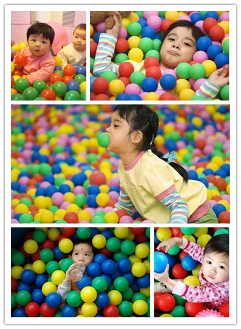 10pcs Colorful Ball Soft Plastic Ocean Ball Funny Baby Kid Swim Ball Pit Toy Water Pool Ocean Wave Ball 3