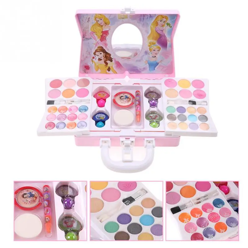 Дисней Принцесса Косметика Игровой Набор для девочек детский макияж набор с мини-Чехол Косметическая игрушка безопасный нетоксичный хобби Забавный ребенок подарок - Цвет: Type E
