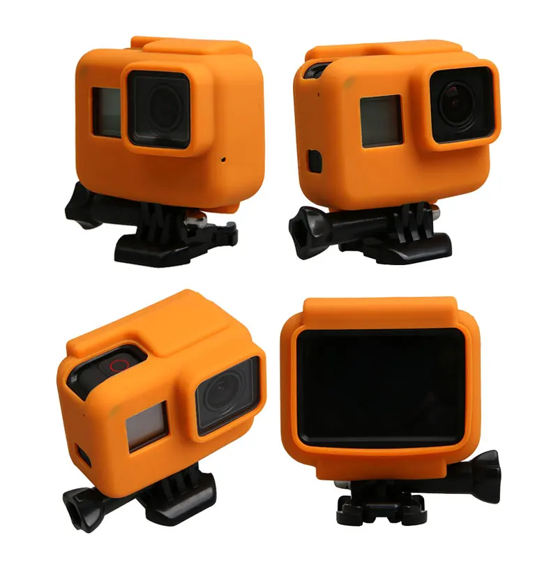 Colorful Soft Silicone Rubber Frame Protective Case for GoPro Hero 5 Black Protective Cover for Go Pro 5 Camera Accessories (7)