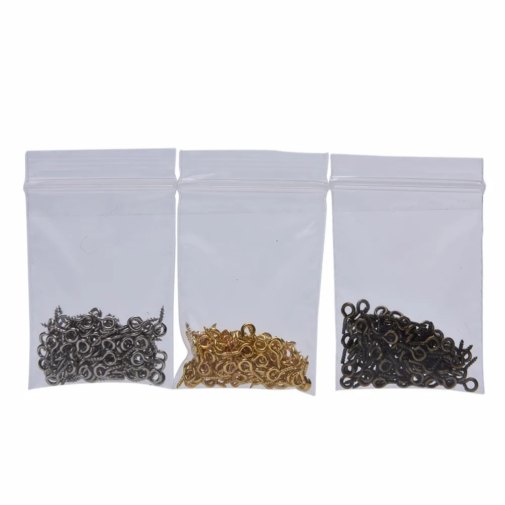 

100pcs Small Tiny Mini Eye Pins Eyepins Hooks Eyelets Screw Threaded Gold Silver Clasps Hooks Jewelry Findings For DIY Wholesale