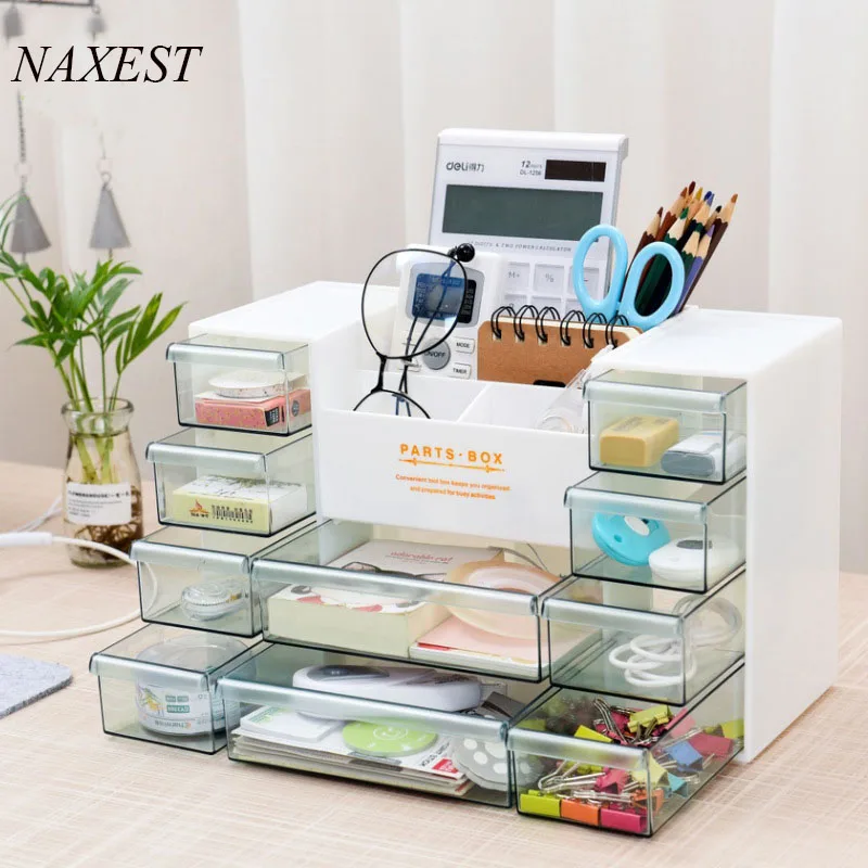 

Drawer Separated Storage Box Desktop Storages Box 3 Color Storage Bathroom Storages Cosmetic Box Free Shipping Drawers