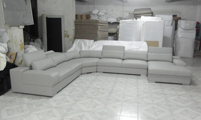 2017 Latest House Designs Moden Leather Sofa Large Size U Shaped Leather Sofa Large Size U Shaped