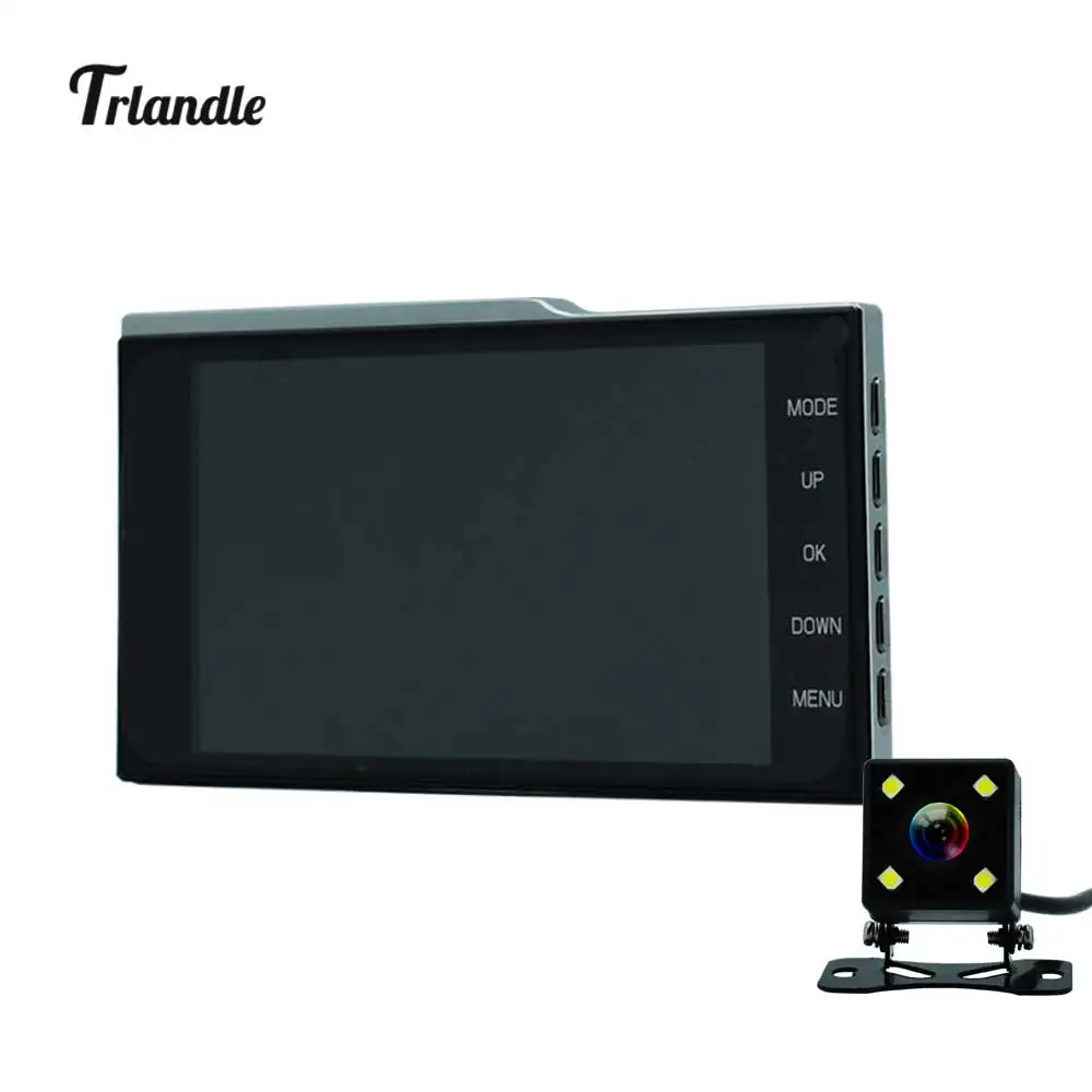 

4.0 inch Car DVR Camera Dual Lens Full HD 1080P Video with rear view camera Auto Registrator Digital Video Recorder Camcorder