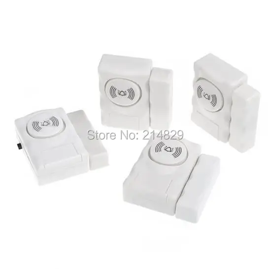 Home Security Alarm Systems Window Magnetic Sensor Warning Burglar Sensors 4pcs in a pack Home Security Alarm Systems Window Magnetic Sensor Warning Burglar Sensors 4pcs in a pack