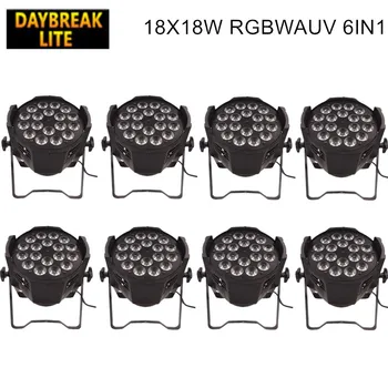 

RGBWAP(uv) led par light 6in1 stage dmx512 lighting DJ wash par bar disco led 6/10CH ,sound / auto control 8PCS/LOT