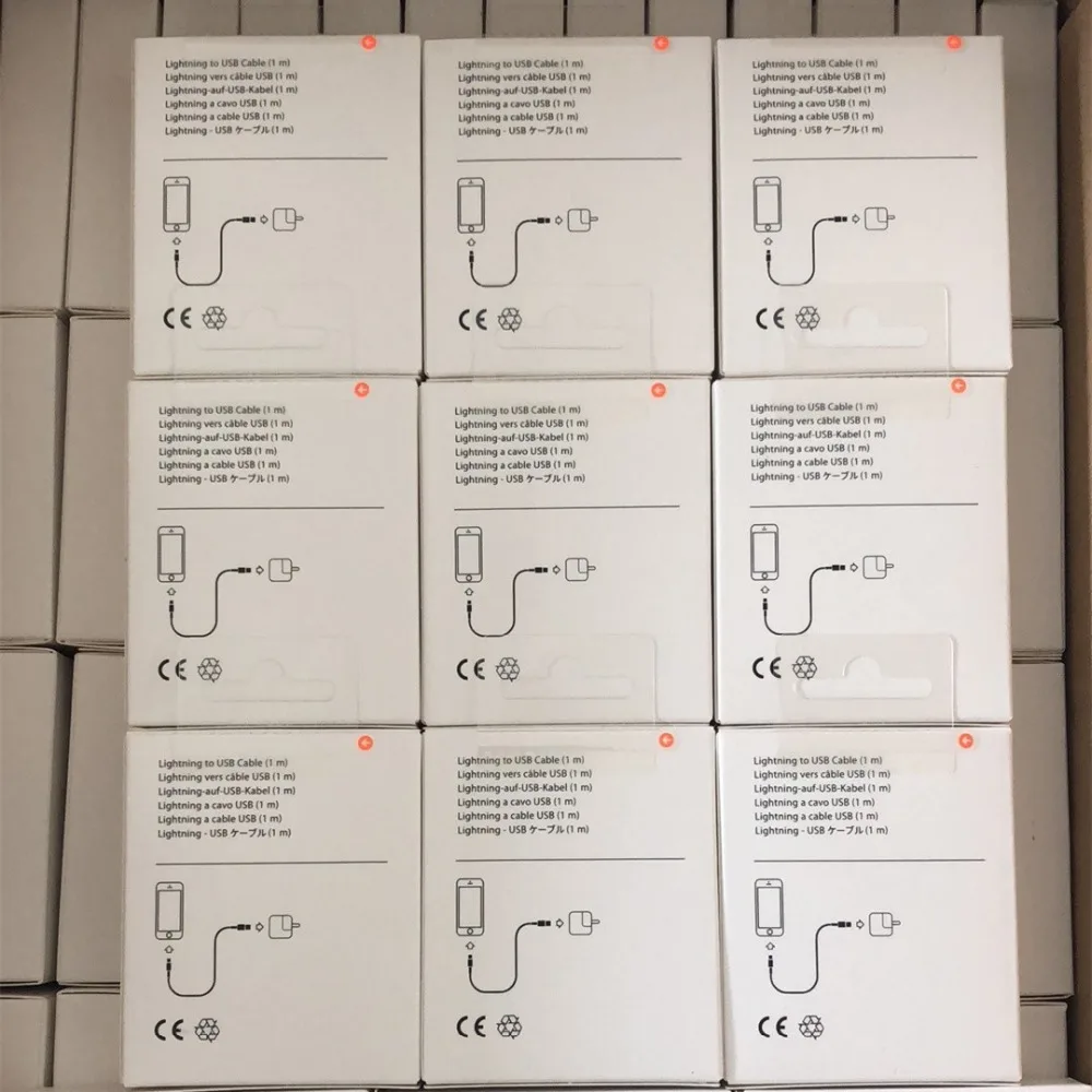 BRENCIG 10 шт./лот USB кабель для Apple iPhone кабель XS MAX X XR 8 7 6 6 S Plus Зарядка для iPhone Lightning Кабель зарядное устройство шнур 1 м