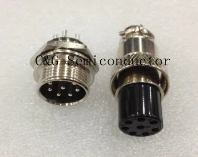 

5pair Male & Female Diameter 16mm Wire Panel Connector GX16 8 PIN GX16-8PIN circular Socket Plug ( 2pin 3pin 4pin 5pin 6pin 7pin
