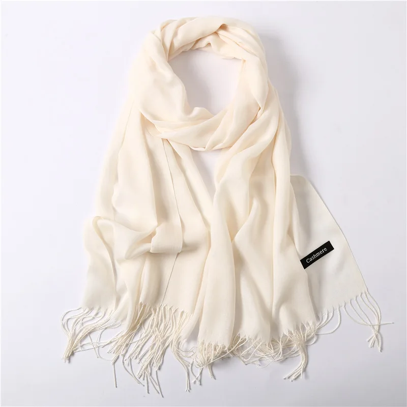 

2019 fashion summer women scarf thin shawls and wraps lady solid female hijab stoles long cashmere pashmina foulard head scarves