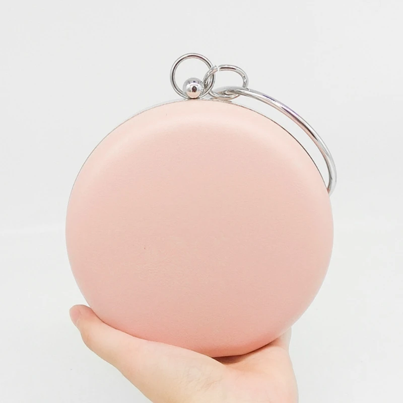 THINKTHENDO Women's Fashion Handbag Mini Round Clutch Evening Bag Purse Wedding Party Bags THINKTHENDO Women's Fashion Handbag Mini Round Clutch Evening Bag Purse Wedding Party Bags
