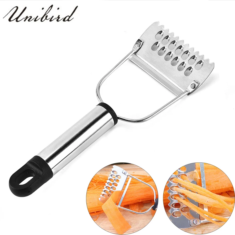 

Unbird 1Pc Stainless Steel Multi-Purpose Potato Vegetable Julienne Grater Peeler Double Planing Carrot Cutter Fruit Slicer Tool