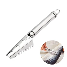 Нержавеющая сталь приспособление для снятия чешуи пилообразный весы щетка очистки Ножи морепродукты чистилка кухонные принадлежности