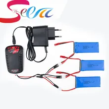 3 unids yizhan tarantula x6 jjrc h16 recambio rc quadcopter Cargador de Batería 7.4 V 1200 mAh 30C Lipo Equilibrio Drone Envío gratis MJX