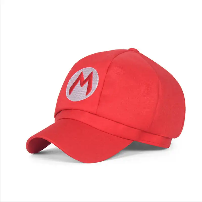 Game Super Mario Hat Cap Accessories For Kids Luigi Bros Yoshi Wario Baseball Caps Cosplay Carnival Party Christmas Gifts Adult