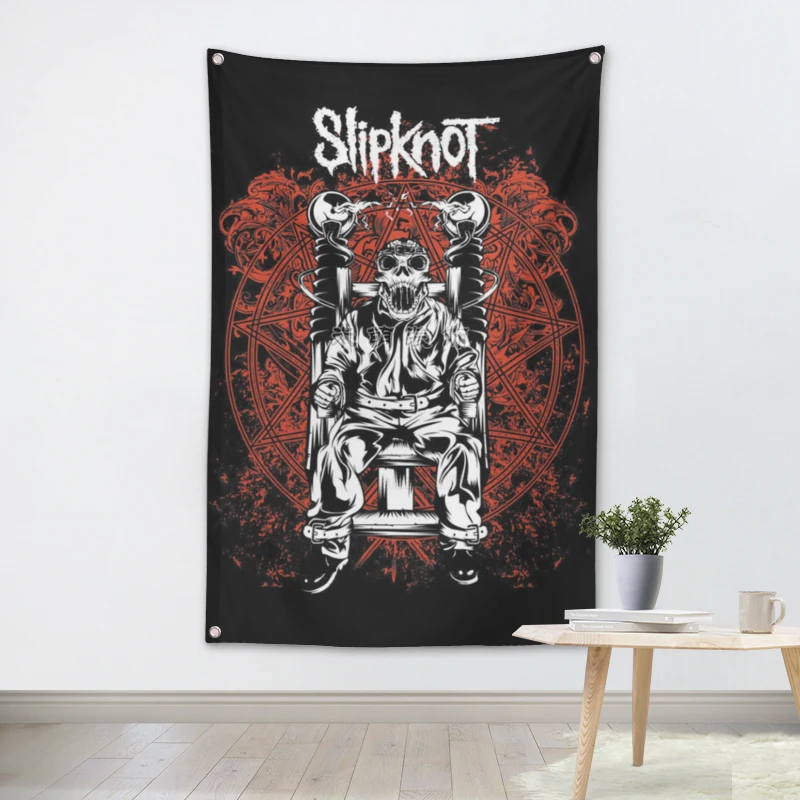 

SLIPKNOT Music Band Banners Wall Flags Tapestry Cloth Art Bar Cafe Hotel Theme Background Decoration