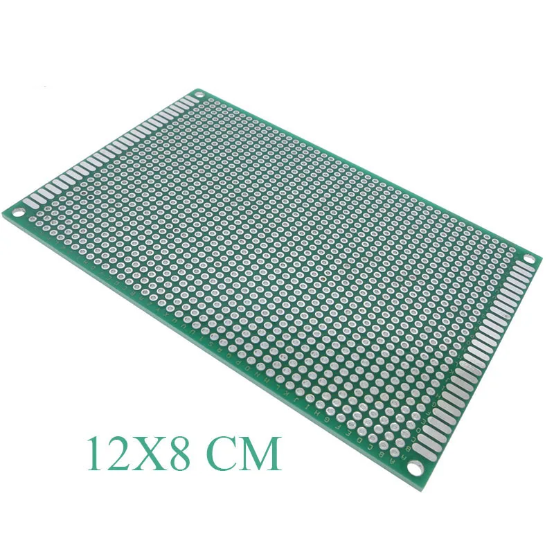 8 шт. PCB Прототип платы 2,54 мм контурная Луженая универсальная стрипборд Veroboard Двусторонняя 2X8 3X7 4X6 5X7 6X8 7X9 8X12 9X15 см