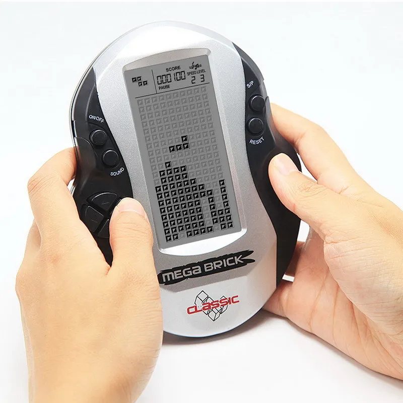 

Big Screen Tetris Game Machine Children's Toys For Boys Mini Handheld Game Console Stickers Lol Slime Toy Story Birthday Gifts