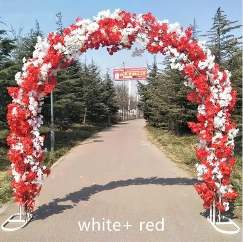Wedding Site Layout Mall opening Arches Sets Event Decoration Supplies (Arch shelf+Cherry blossoms) Free Shipping