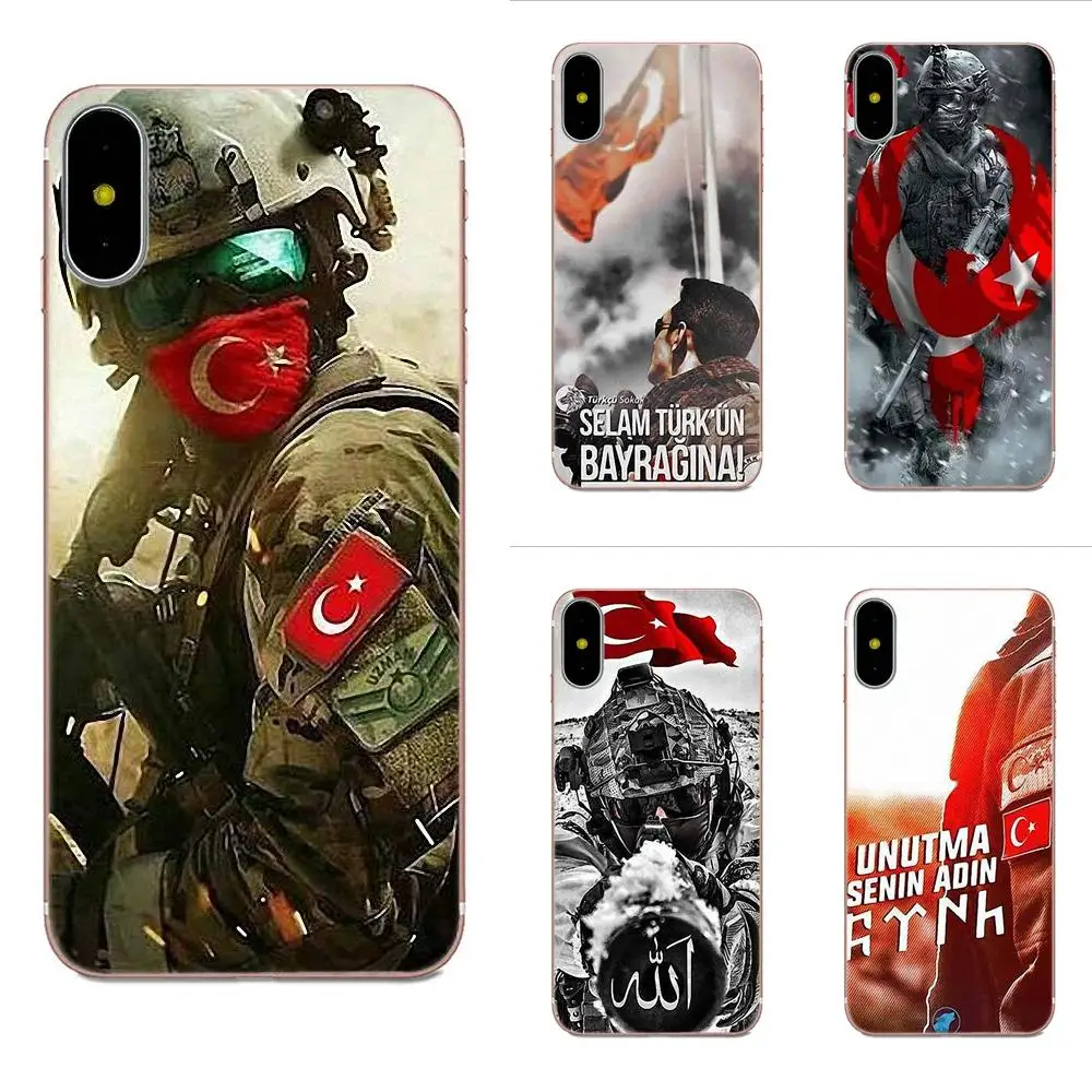 

For Galaxy J1 J2 J3 J330 J4 J5 J6 J7 J730 J8 2015 2016 2017 2018 mini Pro Luxury Quality Phone Case Turkey Flag Soldier
