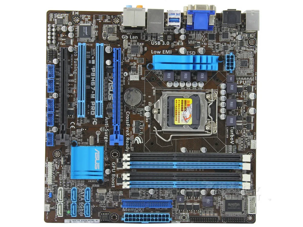 Оригинальная материнская плата ASUS P8H67-M PRO DDR3 LGA1155 модель Intel H67 настольная материнская плата