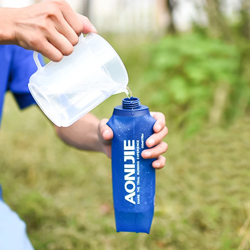 Foldable Soft Flask TPU Outdoor Running Water Sport Bottle 170ml/250ml/500ml Foldable Soft Flask TPU Outdoor Running Water Sport Bottle 170ml/250ml/500ml
