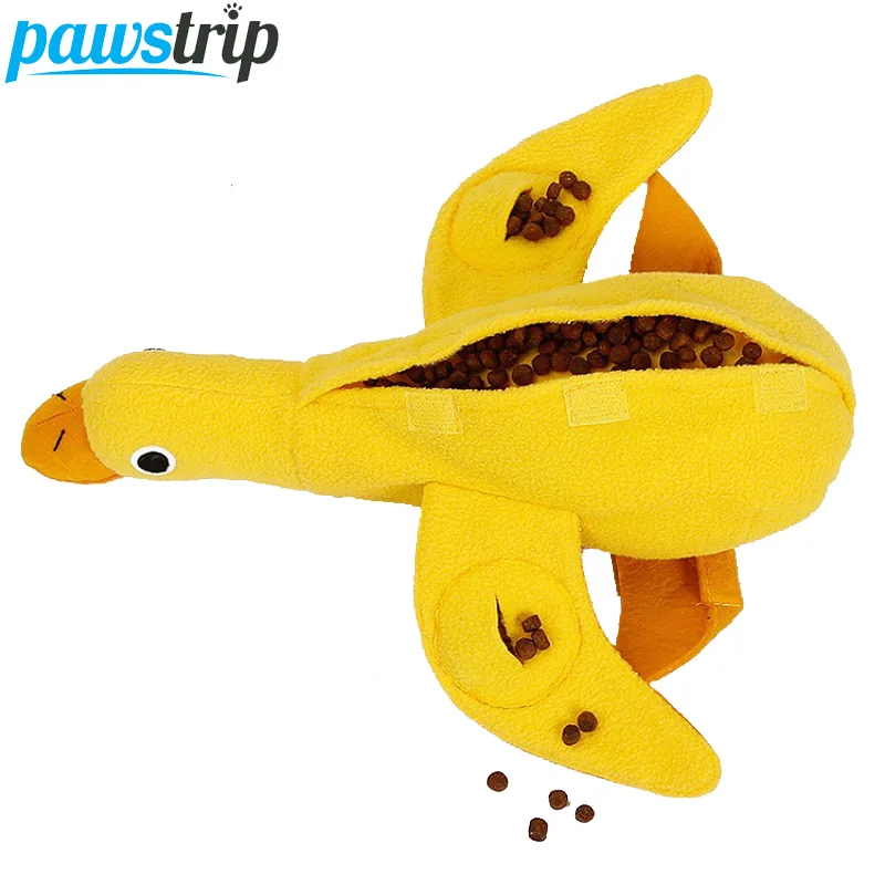 

pawstrip Pet Dog Snuffle Toy Slow Feeding Dog Toys Stress Release Training Puppy Toys Duck Design Dog Sound Toys 34*36cm