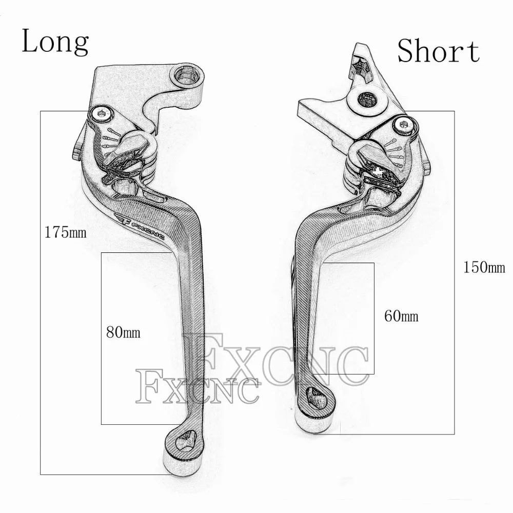 Для Yamaha XVS 650/1100 Drag Star 1997-2004 CNC 3 DSnake алюминиевые аксессуары для мотоциклов Регулируемые тормозные рычаги сцепления