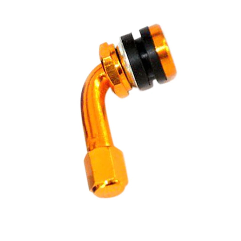 Universal Motorcycle CNC Aluminum Wheel Tire Valves Stem Air Tire Cap 90 Degree Solves Inflation & Checking Of Air Pressure