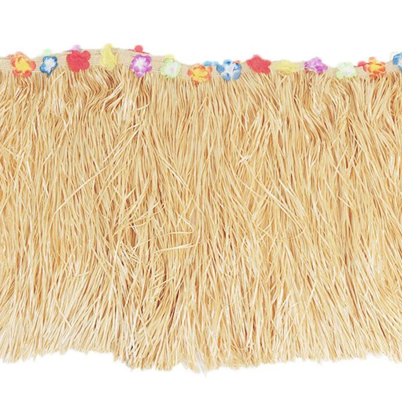 Гавайскую цветочное бежевое платье Трава Сад пляжные вечерние Юбка для стола Обложка Декор