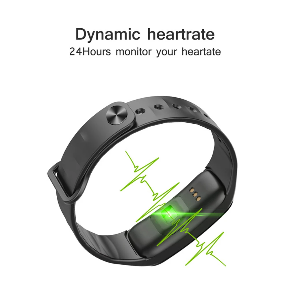 C1 Plus Smart Bracelet Heart Rate Monitor Fitness Tracker Smart Wristband Blood Pressure Tracker Smart Band Sport Men Smartwatch
