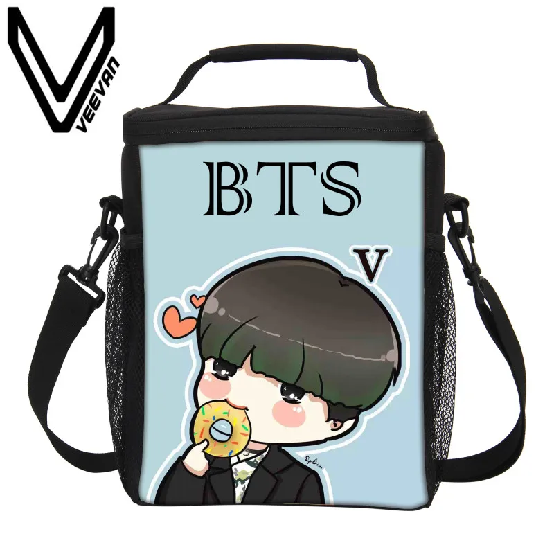 VEEVANV 2017 Thermo Lunch Bag BTS Printing Thermal Lunch Box Food