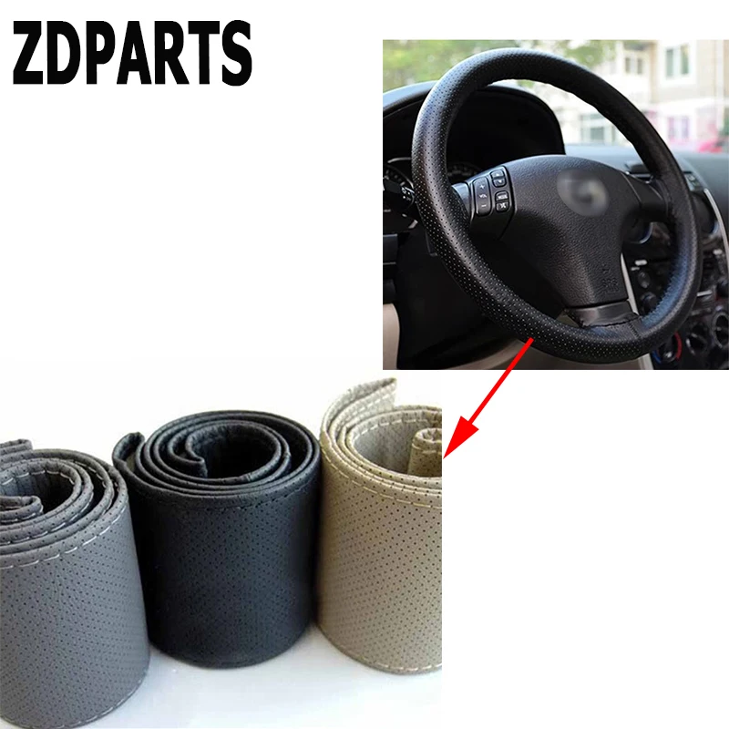 ZDPARTS 38 см кожа автомобилей чехлы рулевого колеса автомобиля для Mercedes Benz W203 W204 211 AMG