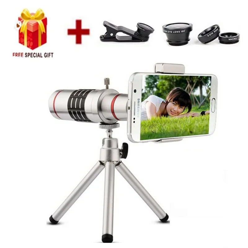 imágenes para 18X Zoom Óptico Telescopio Con Mini Trípode Universal, compatible para todo tipo de teléfonos inteligentes imágenes para 18X Zoom Óptico Telescopio Con Mini Trípode Universal, compatible para todo tipo de teléfonos inteligentes