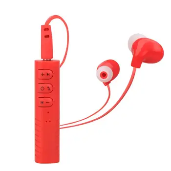 

Universal Red Sport Office Lavalier Auriculares Phone Wireless Earphone Stereo Earphone with Microphone Drop Shipping