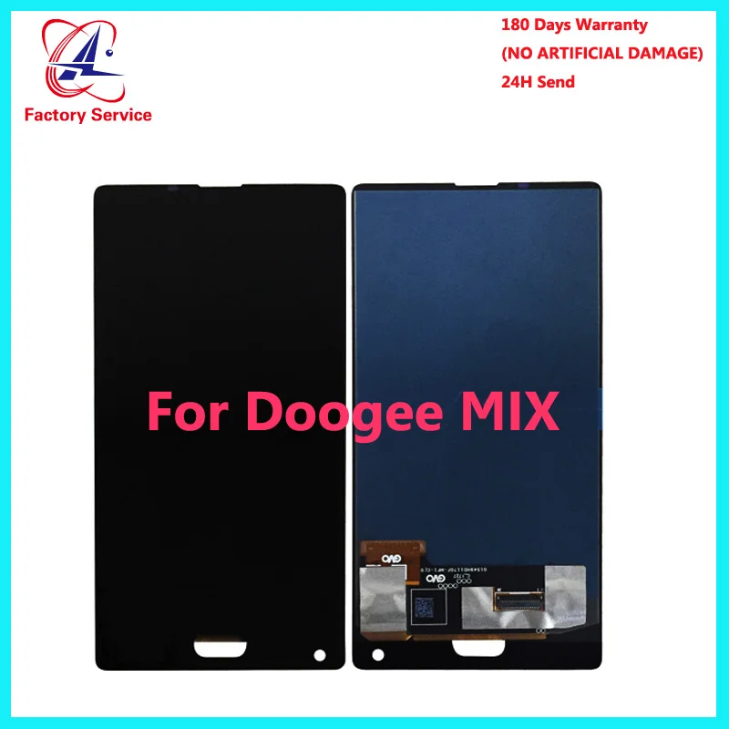 

For 100% Original DOOGEE MIX AMOLED LCD Display+Touch Screen Screen Digitizer Assembly Replacement 5.5 inch Stock
