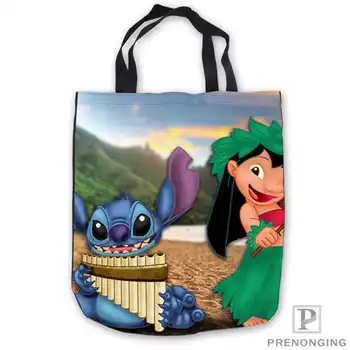 

Custom Canvaslilo-and-anime #-at-halloweenTote Hand Bags Shopping Bag Casual Beach HandBags Foldable 180713-07-17