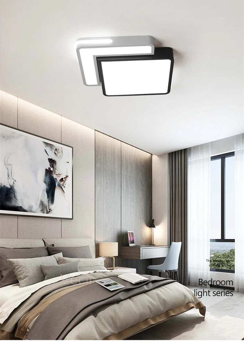 Креативный геометрический современный светодиодный домашний яркий светильник для девочек, потолочный светильник для спальни, светильник для комнаты 110 В 220 В, светильники с пультом дистанционного управления