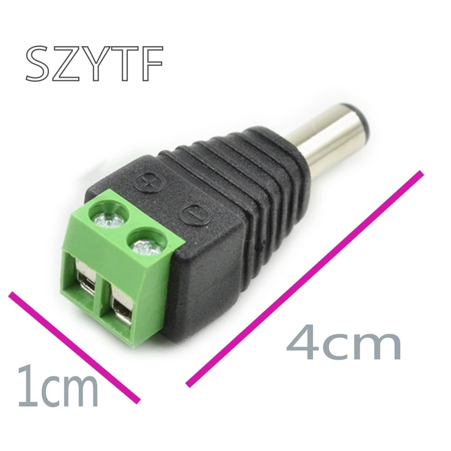 Мужской Женский 2 1x5 5 мм DC разъем питания Jack адаптер провода Разъем для CCTV|connector