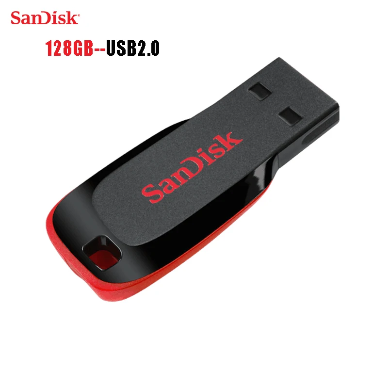 Sandisk 100% оригинальный usb 2,0 mini usb flash drive usb-накопитель memory stick флэш диск 128 ГБ Бесплатная шнурки