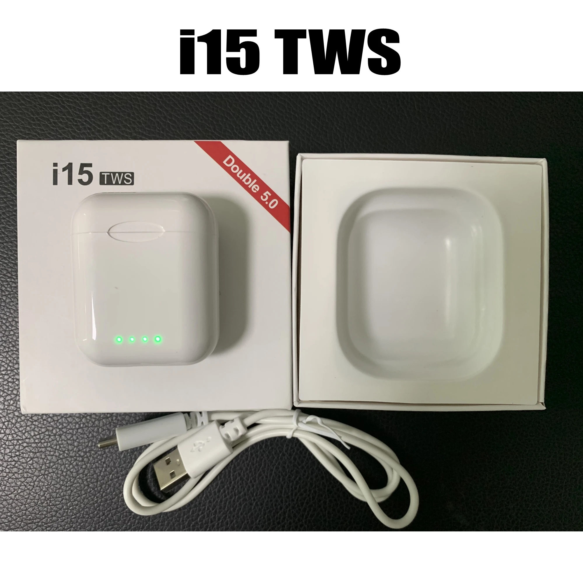 

i15 TWS support Wireless charging Bluetooth 5.0 3D Touch control bass earphones for iphone xiaomi LG PK i10 i12 i13 i20tws