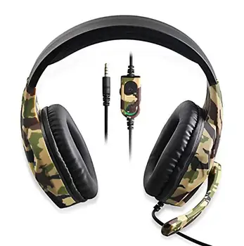 

Gaming Headphones Sound with Microphone 3.5mm Jack for Switch PS4 Xbox ONE Camouflage