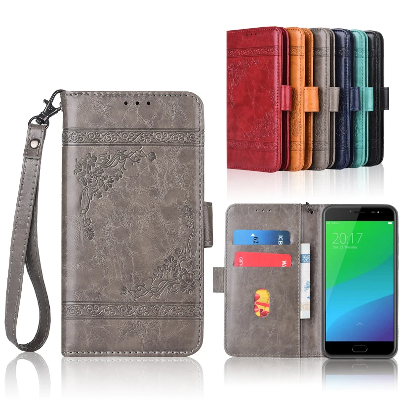 

Newest Wallet case for Ulefone Gemini Pro Flip case with Strap,100% special PU leather embossing flower book cover case