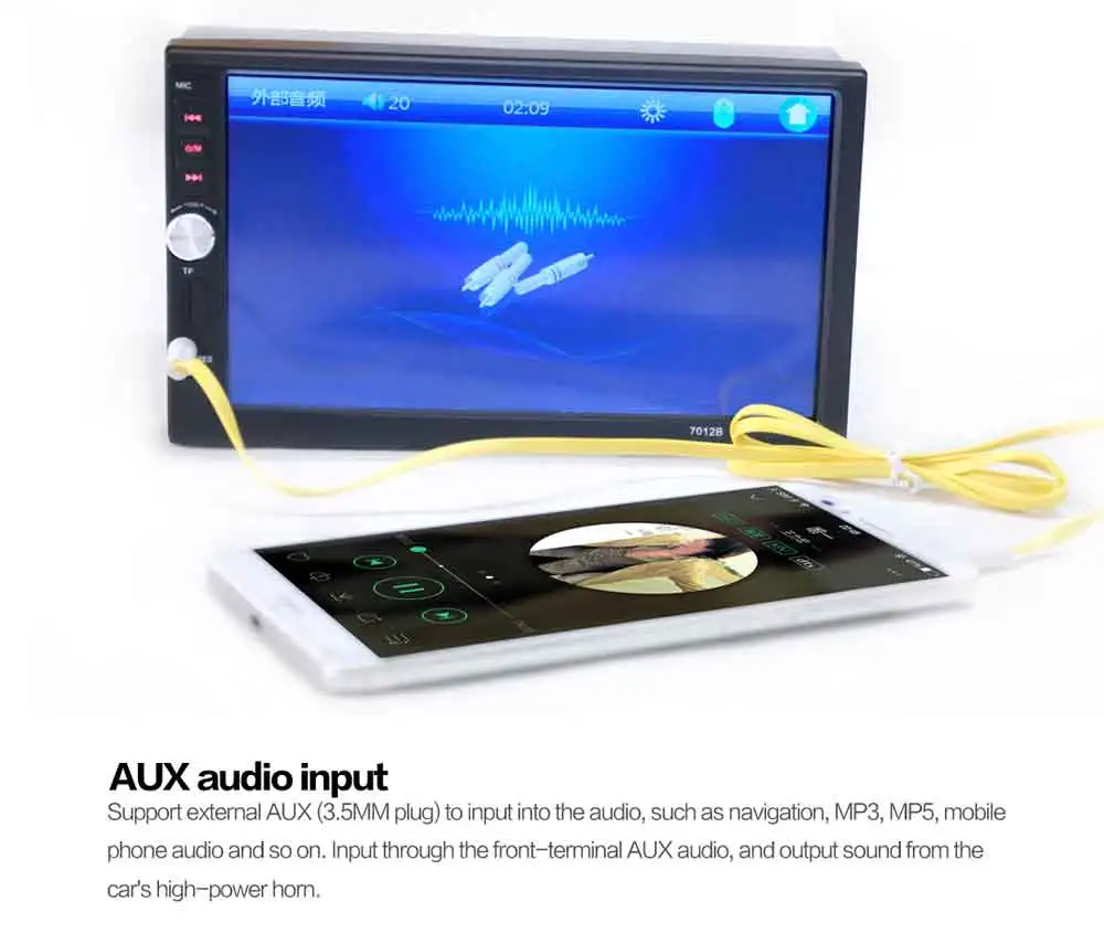 Player Berbelanja Autoradio Auto Mobil USB JPEG, MP4 teypleri MMC Audio AUX Kamera 2din WMA, Stereo Belakang inch Oto SD Kelebihan BYNCG MP5 12 7 V dengan Bluetooth FM 12 Player Berbelanja Autoradio Auto 12