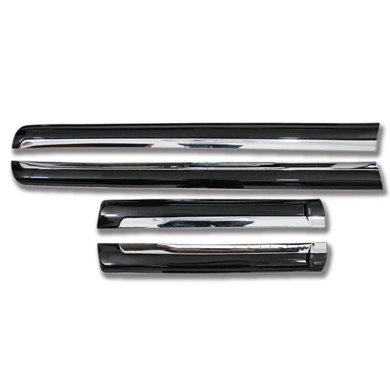 font b Car b font Styling Black Exterior Plastic Door Mouldings 4PCS For TOYOTA Land