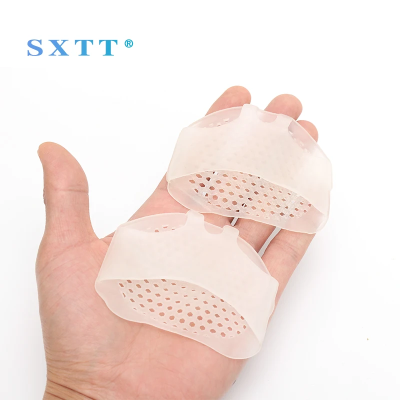 SXTT الأزياء إدراج جديد سيليكون هلام اكسسوارات الأمامية منصات تنفس لينة حامي مطاطا الألم الإغاثة نعل