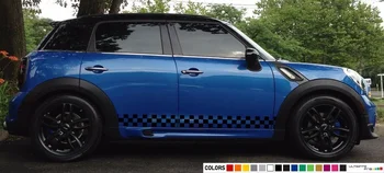 

For 1Set/2PcsSticker Decal for Mini Countryman R60 Side Stripes Cooper Door Mirror JCW Handle Car Styling