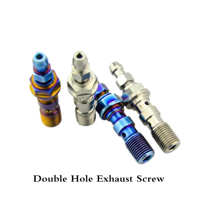 

Motorcycle Brake Titanium Alloy Caliper Exhaust Screw 1.0/1.25mm Teeth Motor Decoration Accessories
