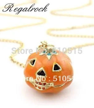 

Regalrock Hallowmas Pumpkin Pendant Necklace