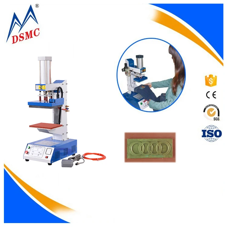 Discount Hot Automatic heat press leather logo embossed hot stamping New machine 8x10cm 5